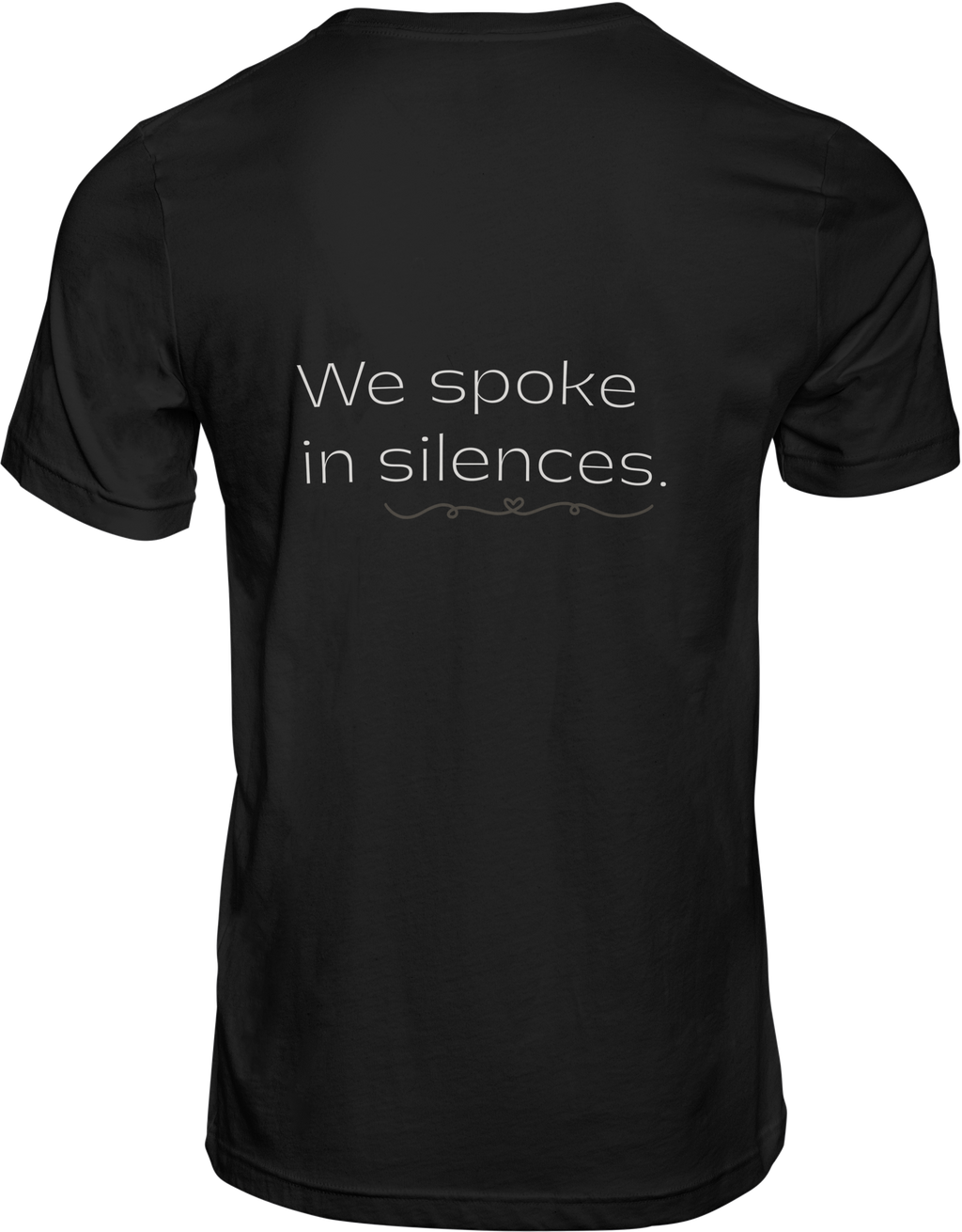 Plainora Motion Tee — “We spoke in silences.”
