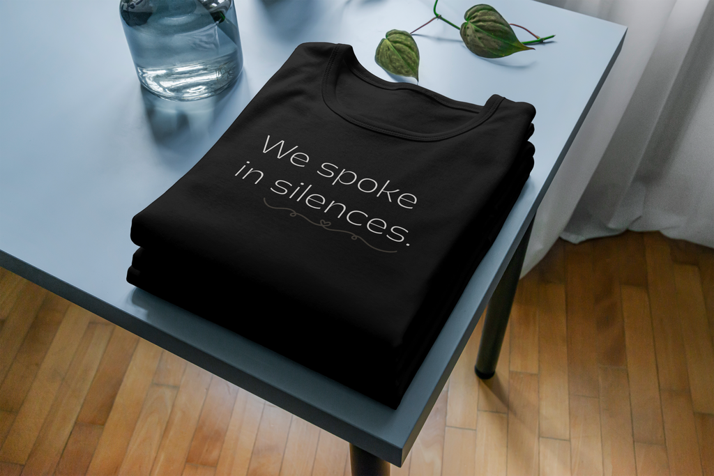 Plainora Motion Tee — “We spoke in silences.”