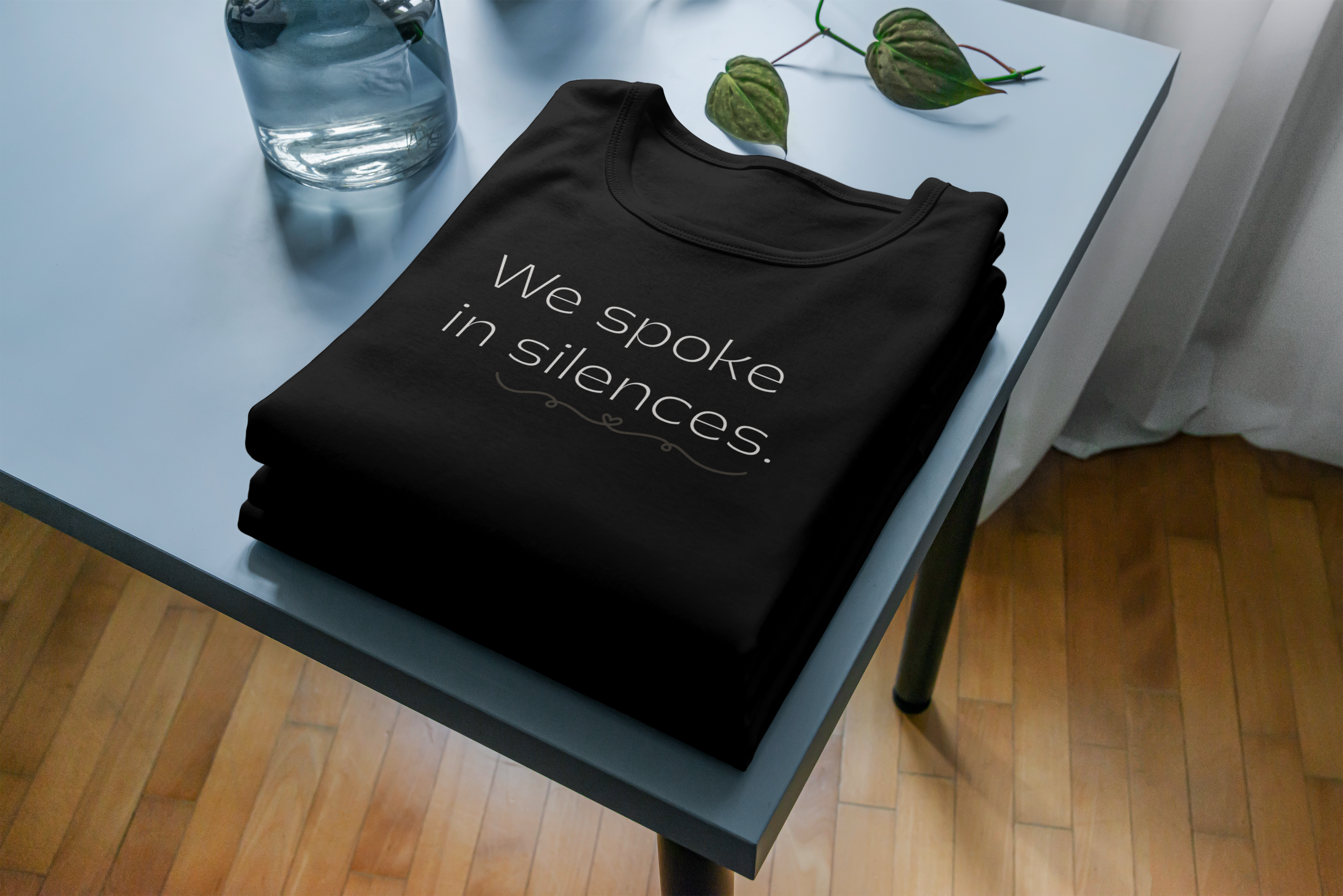 Plainora Motion Tee — “We spoke in silences.”